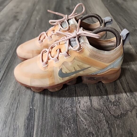 Nike Womens Air VaporMax CQ9703-600 Peach Pink Running Shoes Sneakers Size 7 - Picture 4 of 8